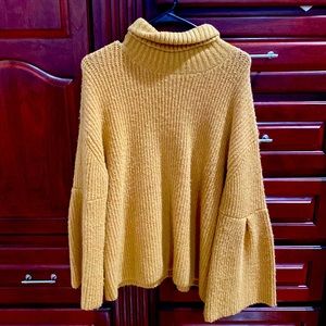 Boutique Item- Size small Harvey Yellow Bell sleeved Sweater